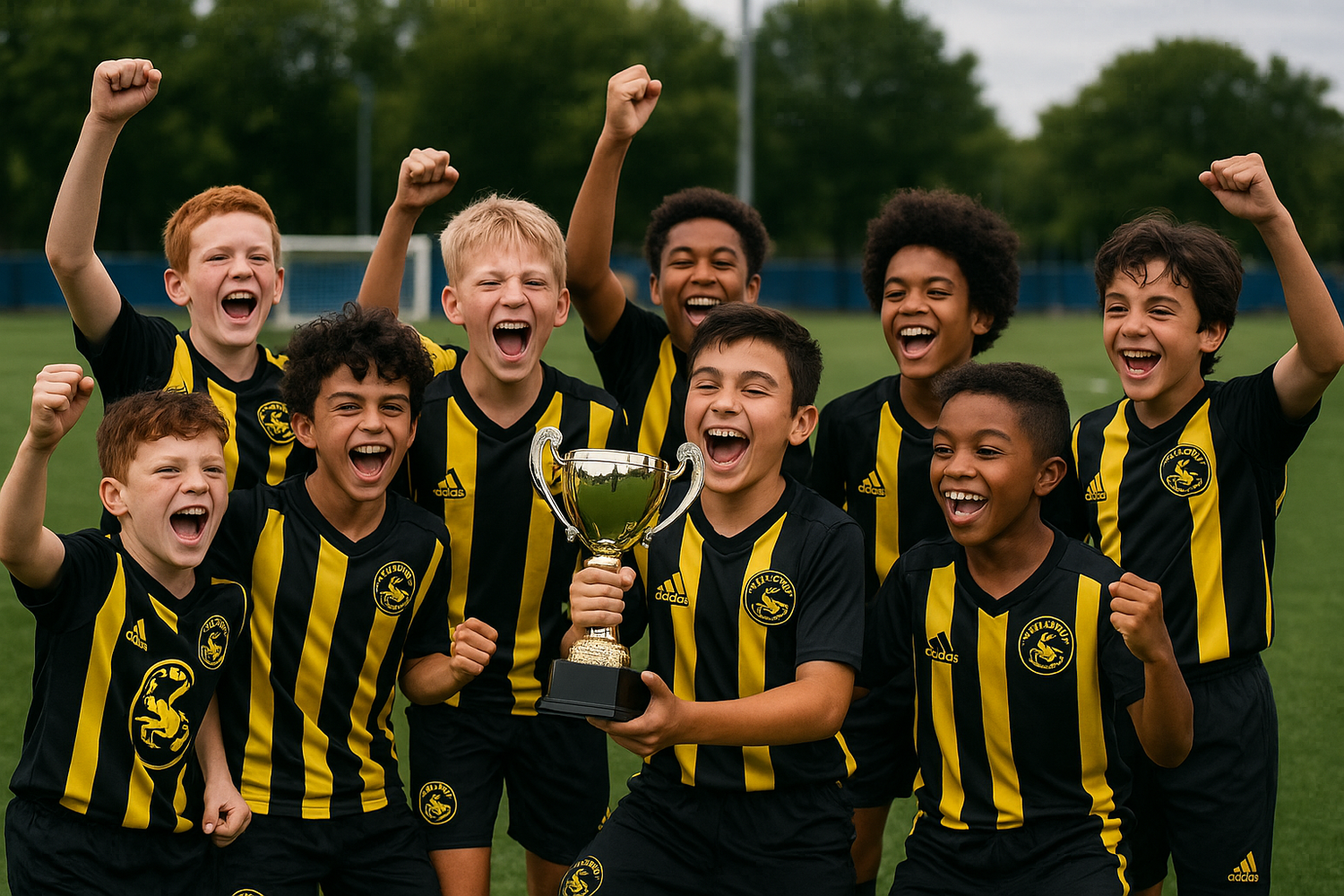 Victory Celebration - Black & Yellow